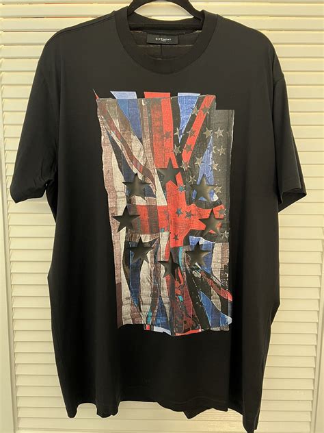 givenchy flag print t shirt|givenchy t shirts clear.